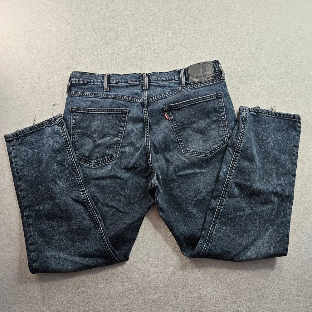Levi's 541 Denim Jeans Men's Sz 38W Navy‎ Blue Dark Wash Athletic Fit